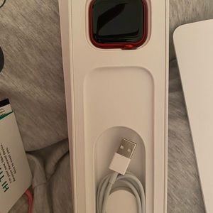 Apple Watch series 6 color red and the band is red too